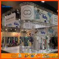 Alumunum truss system exhibition booth exhibition stand 10'X10' with back wall construsction in China